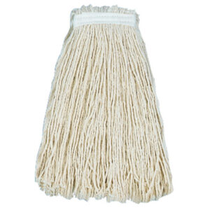 The 16oz Cotton Cut End Wet Mop (216C), featuring numerous thick cotton strands, is displayed against a plain background.