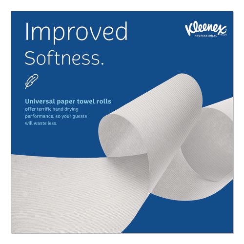 50606 KLEENEX 8" WHITE ROLL TOWEL - 600'/roll, 6 rolls/case - Image 2